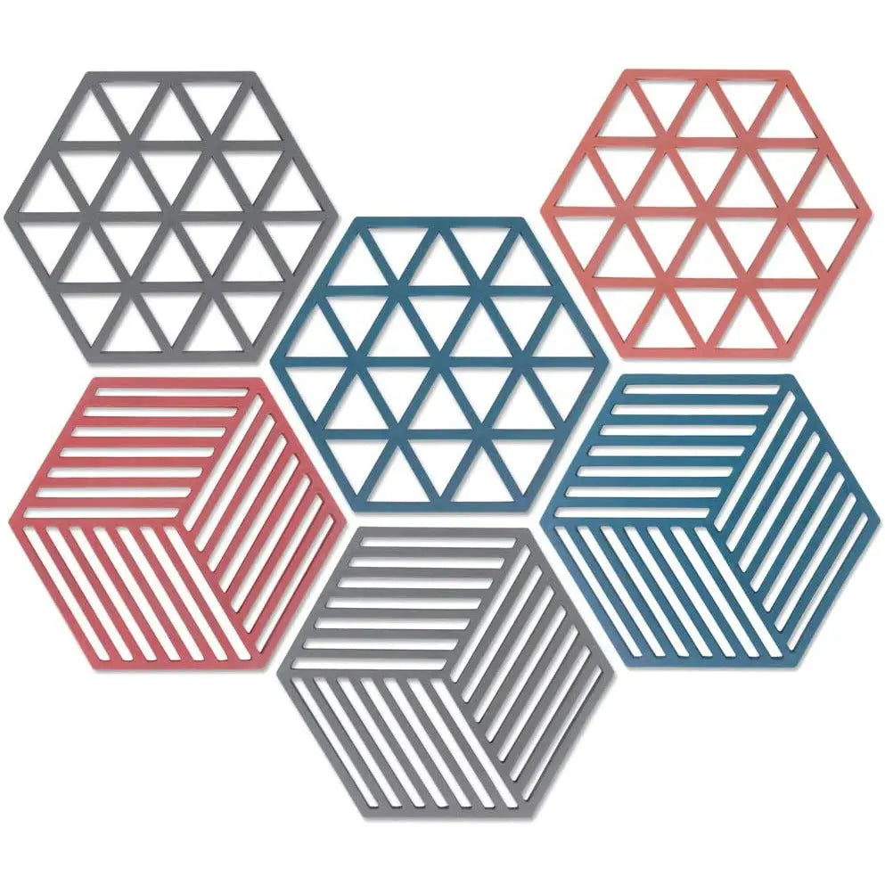 SAYOK Silicone Trivets 6 Pcs Non-Slip, Heat Resistant, Hot Pot and Pan Holder Pattan Australia